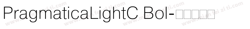 PragmaticaLightC Bol字体转换